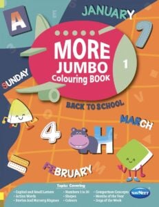 Navneet More Jumbo Coloring Book 1 Paperback For Kids | 3+Years