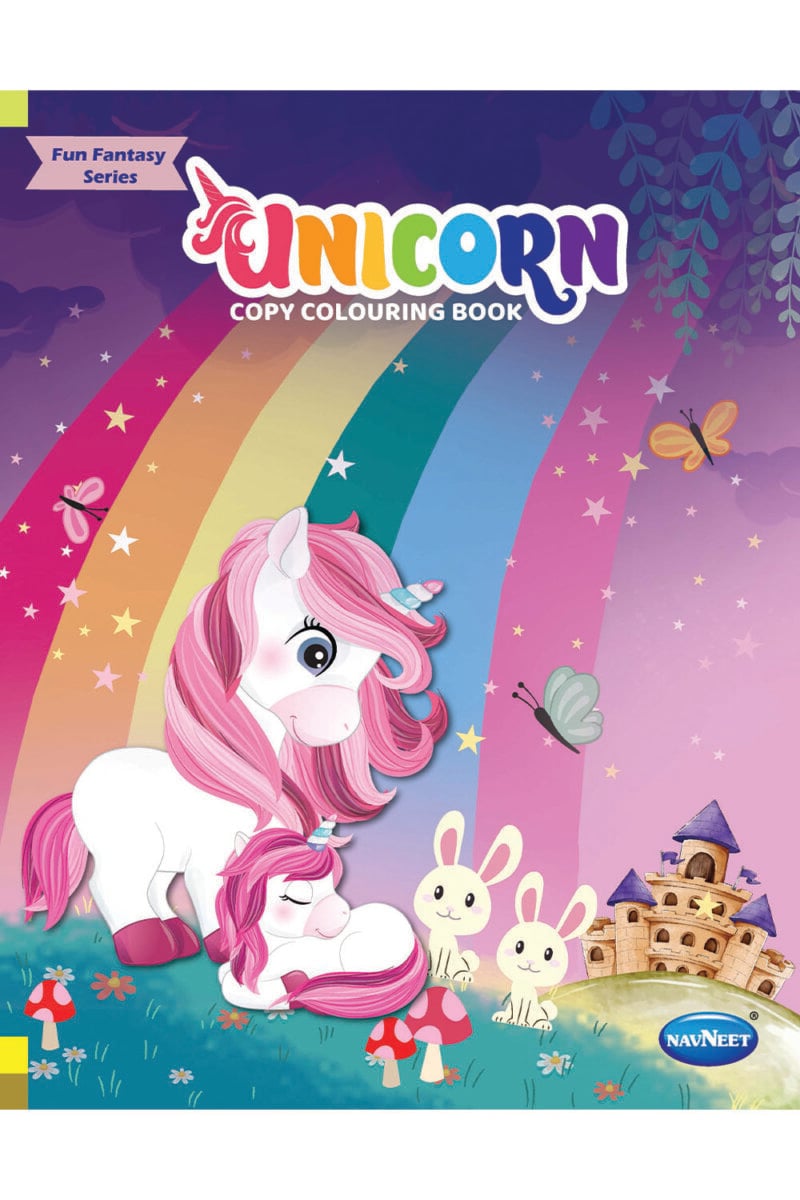 Navneet Unicorn Copy Colouring book PaperBack For Kids | 3+Years