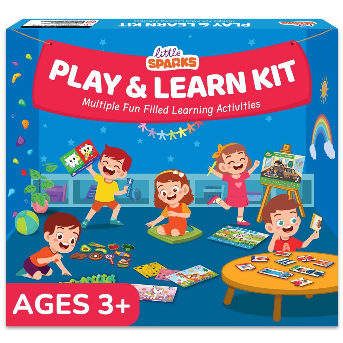 Smartivity Little Sparks Play and Learn DIY Activity Kit for preschool learning, Smartivity Little Sparks Play and Learn DIY Activity Kit educational toy, Smartivity Little Sparks Play and Learn DIY Activity Kit for kids 3+ years, Smartivity Little Sparks Play and Learn DIY Activity Kit activity board