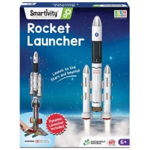 Smartivity Rocket Launcher DIY STEM Construction Toy – Build Your Own Rocket and Launcher for Kids Learning and Creative Play, 6+ Years