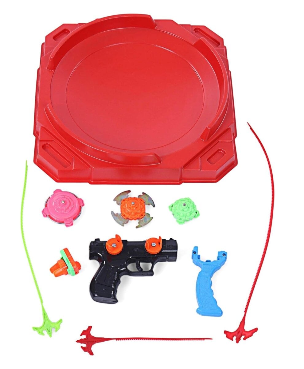 Toyzee King Bladers Double Battle Twin Launcher Set Toyzee King Bladers Double Battle Twin Launcher Set | A Toy Set With Spinning Tops, Stadium For Battles And Launchers For Kids | 8+Years Toyzee King Bladers Double Battle Twin Launcher Set | A Toy Set With Spinning Tops, Stadium For Battles And Launchers For Kids | 8+Years Image 4