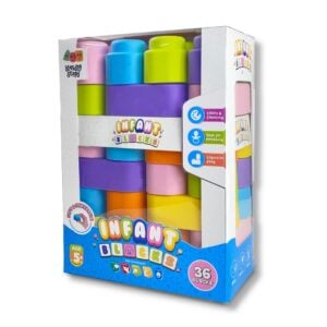 Zephyr Learning Steps Infant Blocks - Fun Early Development Set for Kids 5+ Months