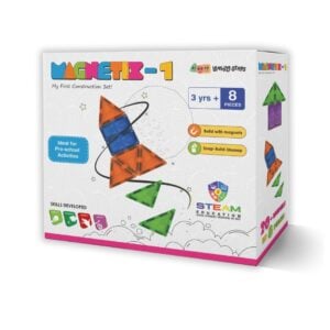 Zephyr Learning Steps Magnetix-1 My First Construction Set | Creative Magnetic Building Toy for Kids | 3+Years