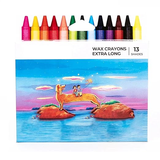 Camel Wax Crayons Extra Long 13 Shades for kids, Camel Wax Crayons Extra Long 13 Shades bright colours, Camel Wax Crayons Extra Long 13 Shades easy grip design, Camel Wax Crayons Extra Long 13 Shades colouring fun, Camel Wax Crayons Extra Long 13 Shades for 3+ years