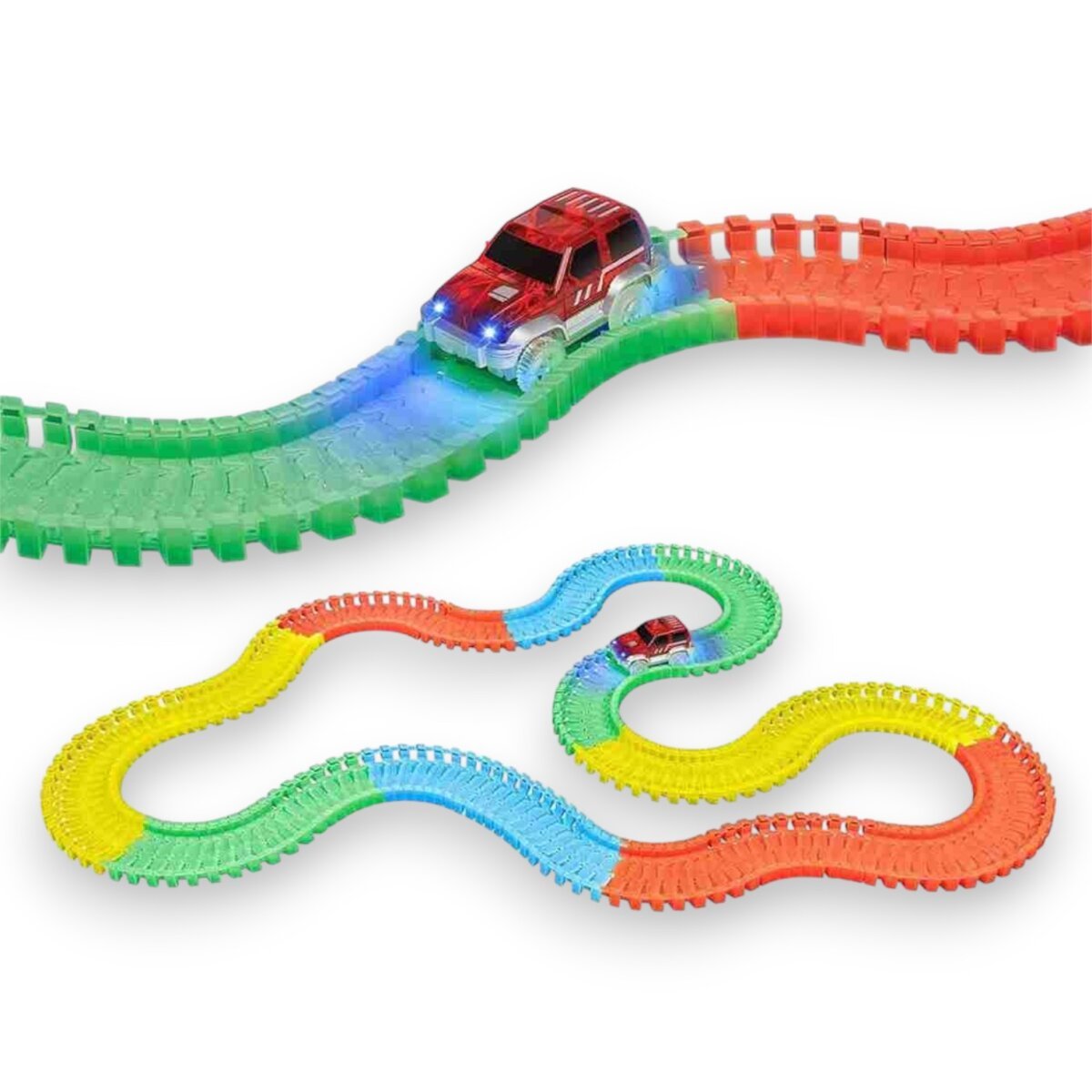 Buy Dazzle Tracks with Function Remote Control Car 136 Pieces