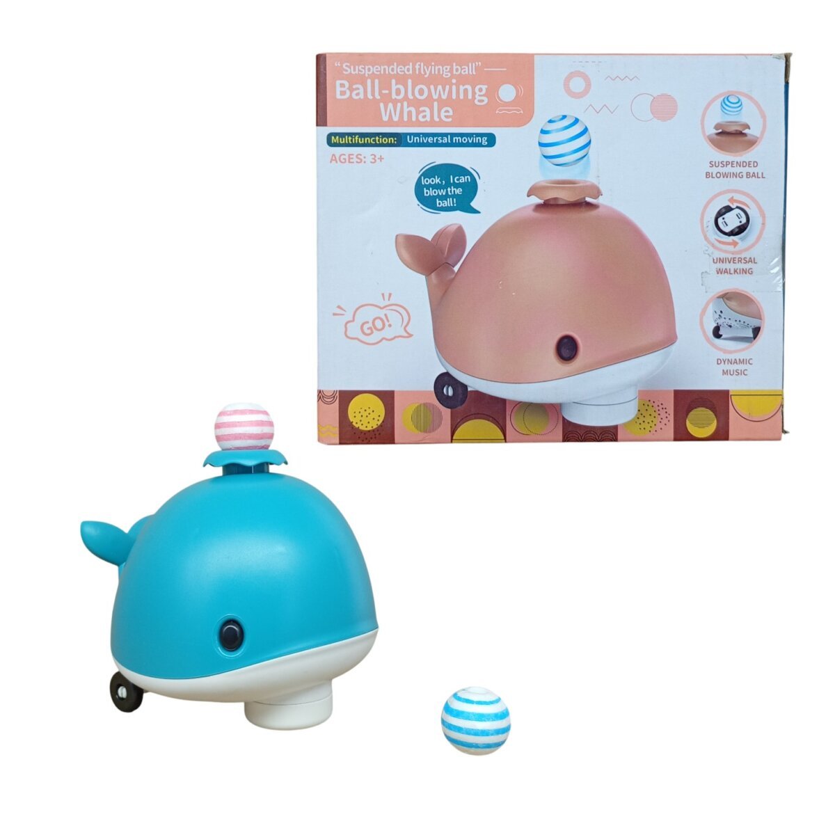 Floating Ball Musical Whale Toy | Balancing Ball Fun for Babies and Toddler | 1+Year
