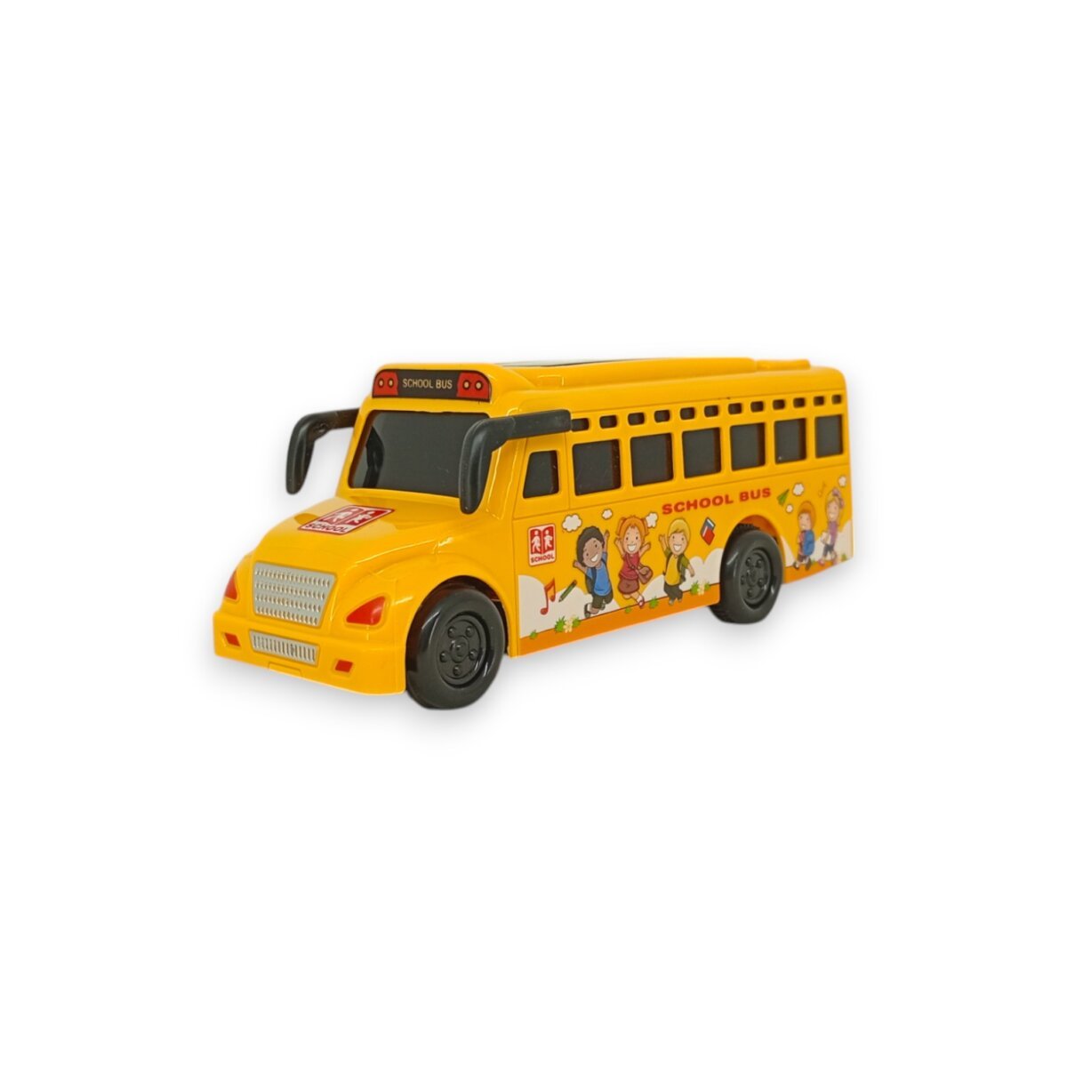Friction Powered Toy School Bus With Lighting and Sound For Kids | 3+ Years.