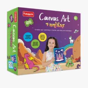 Funskool Handy Crafts Canvas Art Fantasy Painting DIY Kit For Kids | 6+Years