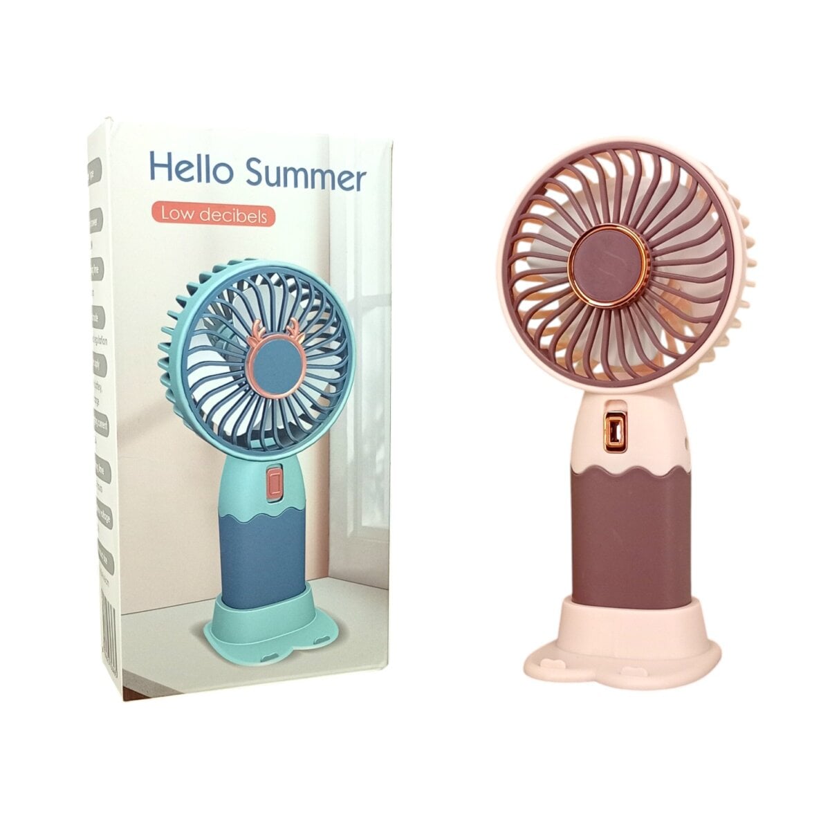 Hello Summer Portable Fan Battery Operated Small Personal Fan Powerful Handheld Lightweight Fan For Everyone 3 Years Hello Summer Portable Fan Ultimate Battery Operated Powerful Handheld Lightweight Personal Cooling Fan For Everyone 3+ Years Hello Summer Portable Fan Ultimate Battery Operated Powerful Handheld Lightweight Personal Cooling Fan For Everyone 3+ Years Image 2