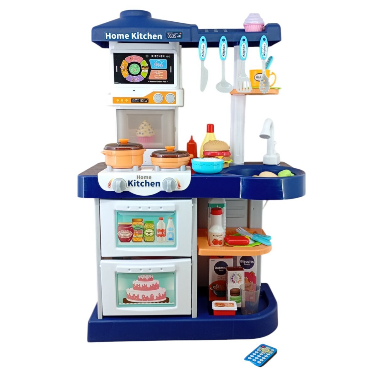 Remote Control Kitchen Little Chef Play Series | Organize Your Utensils With The Variety Of Space Your Kitchen Has | Cook With a Variety Of Accessories, Electronic Cooking Sound | 3+ Years.
