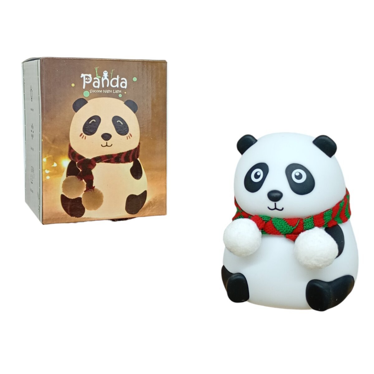 Rechargeable Silicone Panda Night Light | Soft LED Bedside Lamp for Kids | Tap Control | Portable And Cute Design | 3+ Years