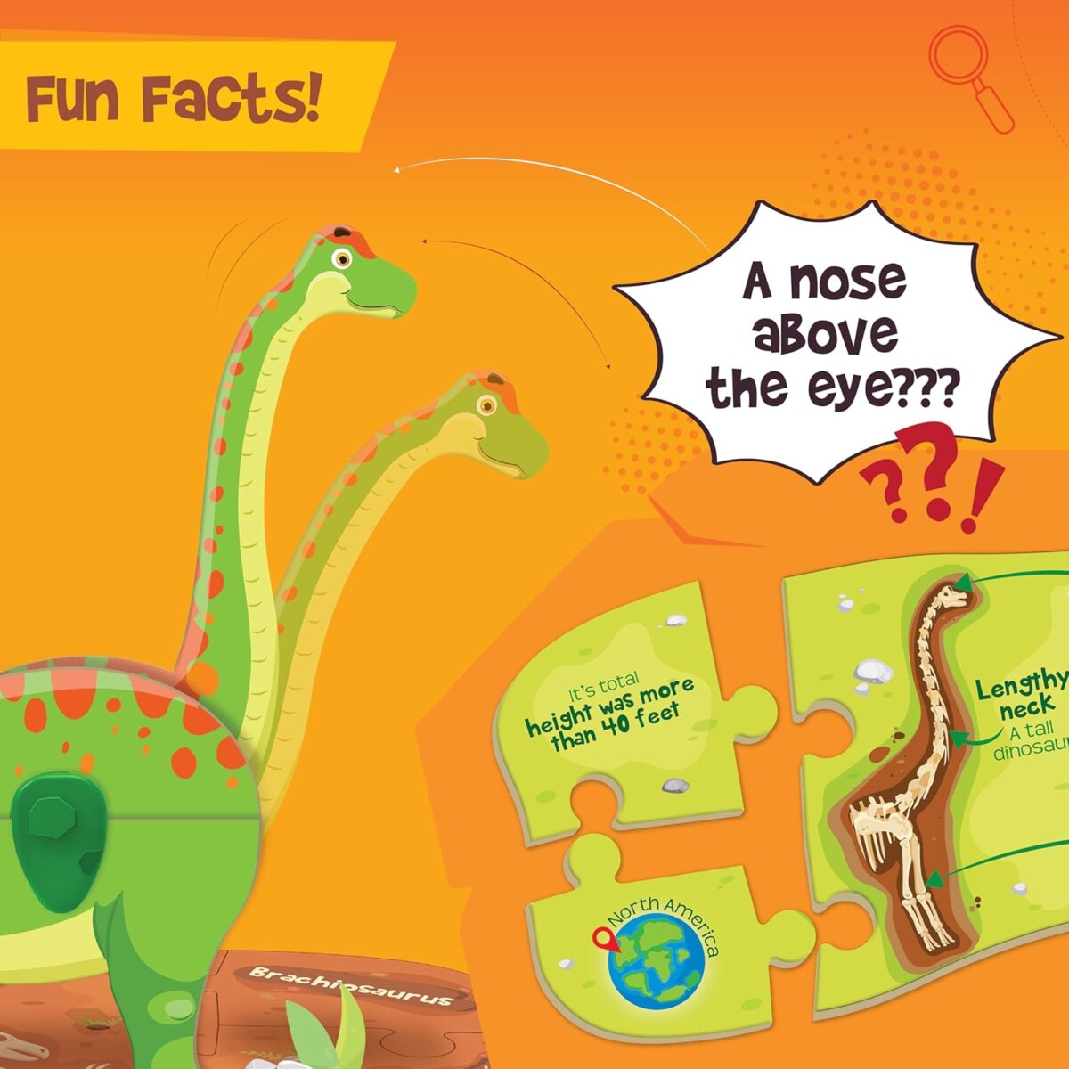 Buy Imagimake Mapology Glow in The Dark Dinos and Egg 3D Dinosaur Puzzle  for Kids Build and Play with Glowing Dinosaur 5+Year for Online In 