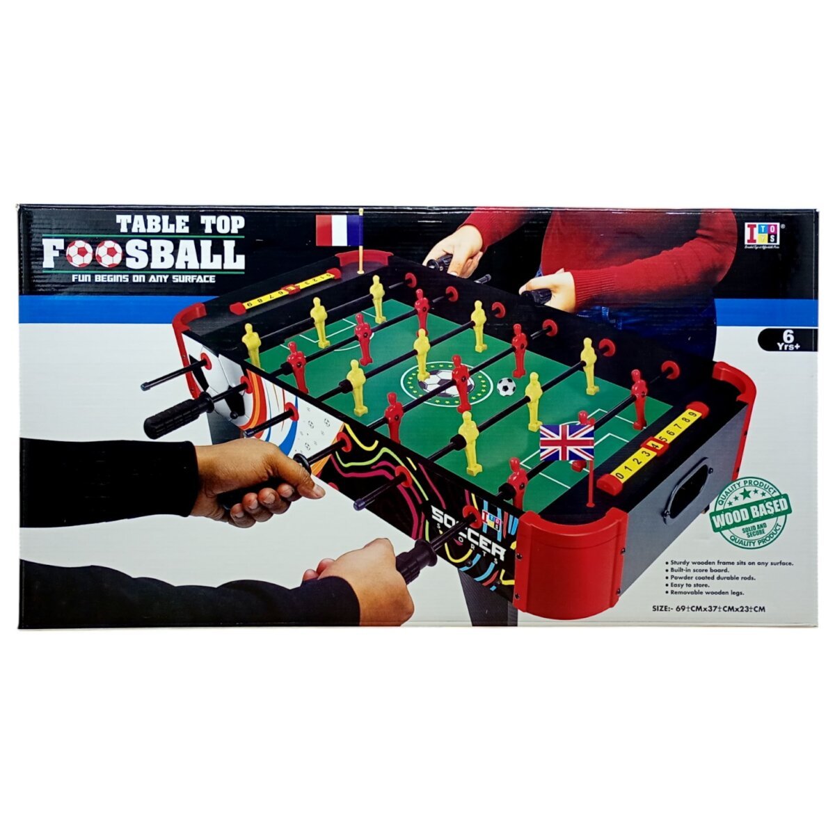 Buy Itoys Table Top Foosball Big Table Mini Football Board Game Table  Soccer Game for Kids 3+Years for Online In India • Kheliya Toys