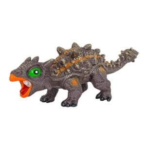 K.V. Impex (Ankylosaurus) Dinosaurs Toys for Kids and Toddlers | Large Soft Rubber Dinosaurs | Squeeze to Hear Sound
