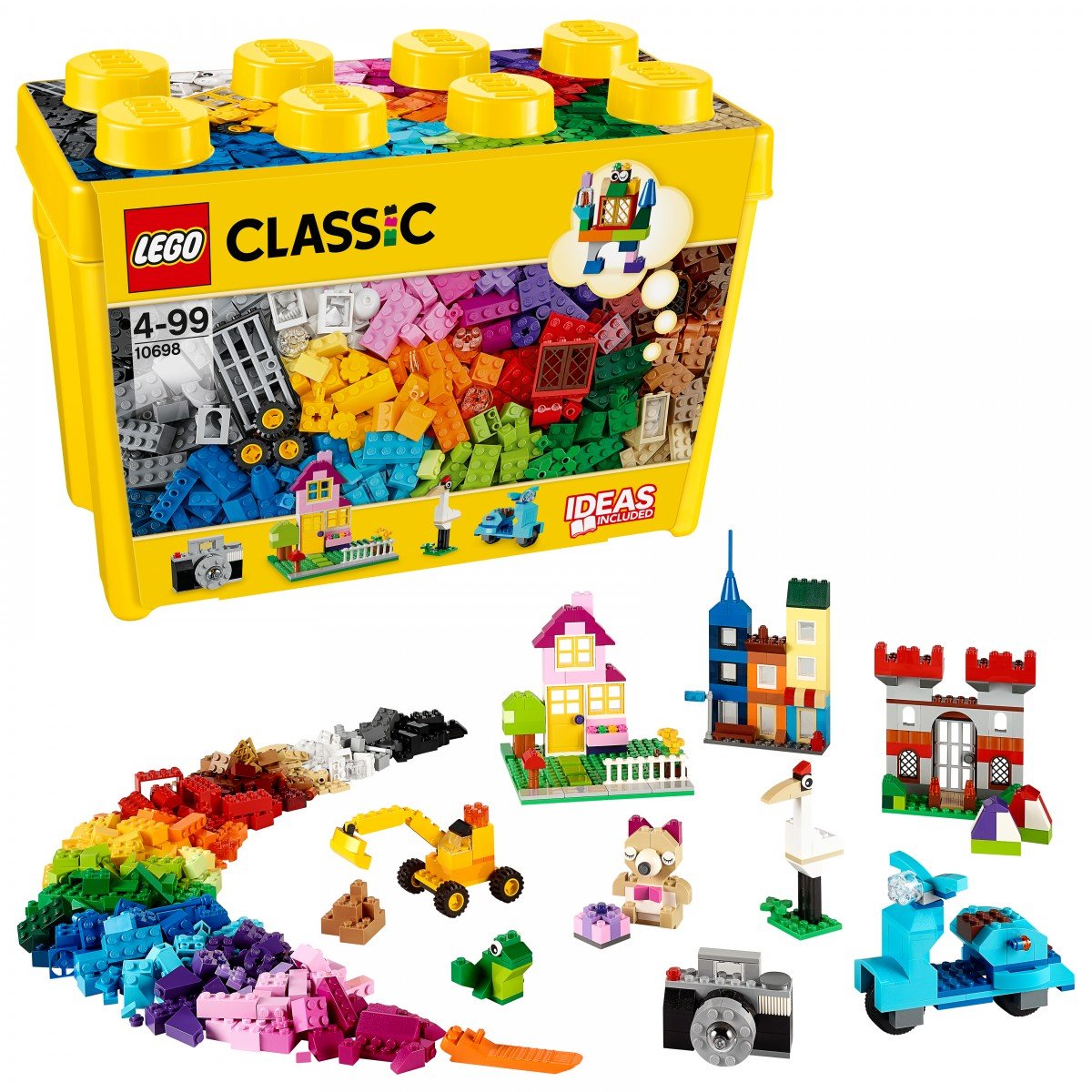 Lego Classic Large Creative Brick Box (790 Pcs) For Kids | 4+Years