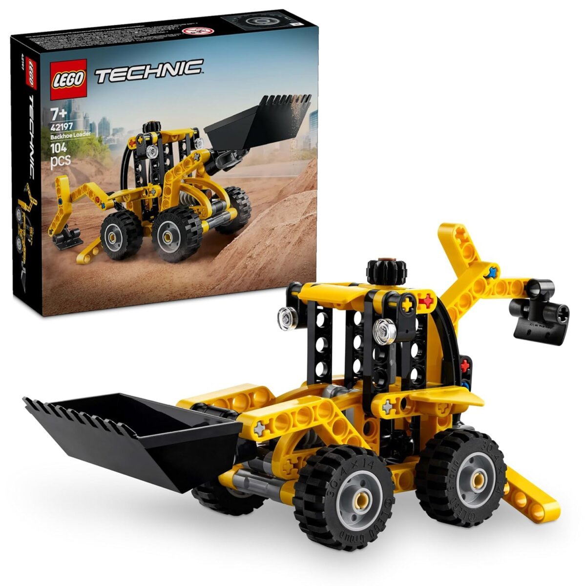 Buy Lego Technic Backhoe Loader Construction Toy Vehicle 42197 Building  Blocks 104 Pcs Set Toys for Kids Years for Online In India • Kheliya 