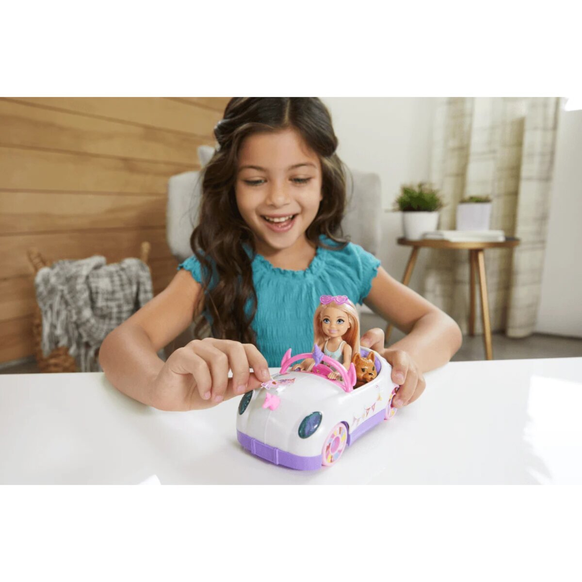 Buy Mattel Barbie Club Chelsea Doll with Open-Top Rainbow Unicorn-Themed  Car Whimsical Adventures and Imaginative Play for Kids 3+ Years for