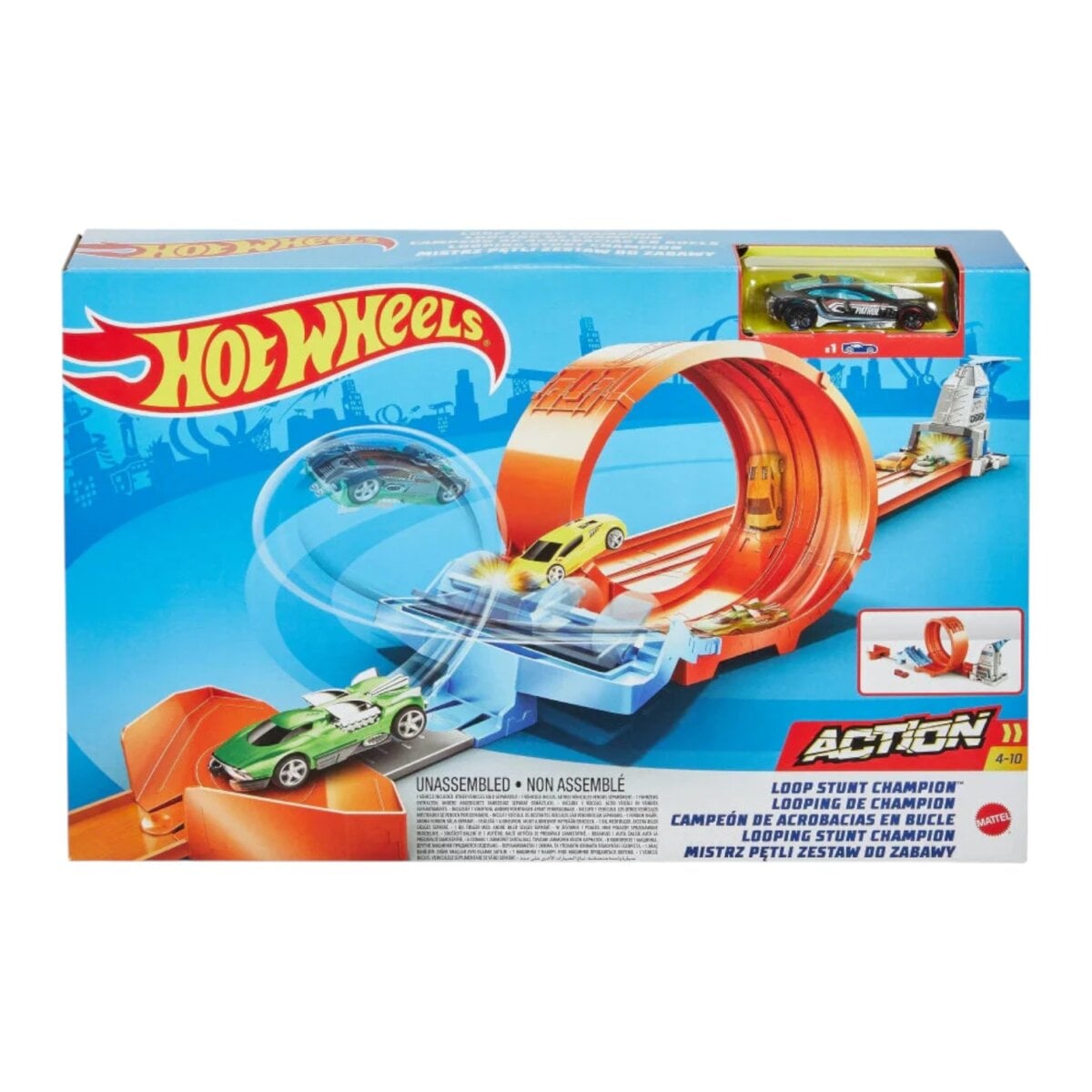 Mattel Hot Wheels Loop Stunt Champion Track Set For Kids Mattel Hot Wheels Loop Stunt Champion Track Set For Kids | Doublecar Launcher &Amp; Sidebyside Racing | Fun Toy Car Playset For Ages 4+ Mattel Hot Wheels Loop Stunt Champion Track Set For Kids, Hot Wheels Track Set For Kids, Hot Wheels Toy Car Racing Set, Kids Stunt Toy With Sidebyside Racing, 1:64 Scale Hot Wheels Car, Kids Loop Stunt Track Set