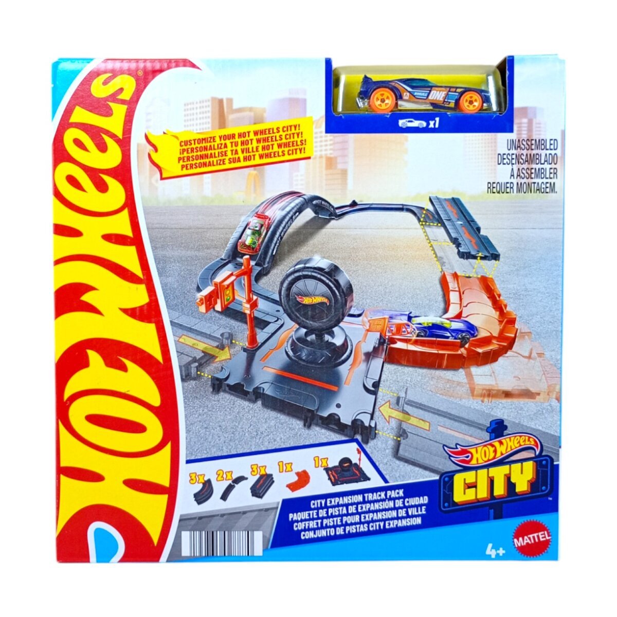 Track Pack Hot Wheels Track Builder Carrefour Ciudad City Hot