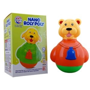 RATNA'S Musical Nano Roly poly Cute Teddy| A Perfect wobbling Rattle for Toddlers | 8+ Months