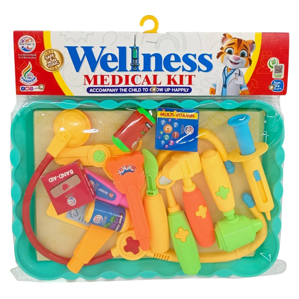 Ratna's Wellness Medical Kit | Doctor Set Pretend and Play A Perfect Role Play Toy Set for Kids | 2+ Years