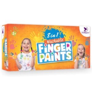 Toykraft 8 in 1 Washable Finger paints Kit | Non Toxic Washable Finger Paints | Child Safe Paints For Kids | 2+ Years