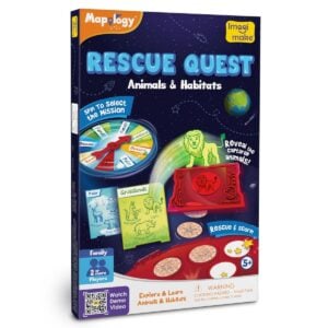 Imagimake Rescue Quest–Animals And Habitats |  Educational Toys |Fun Board Games for Kids | 5+ Years