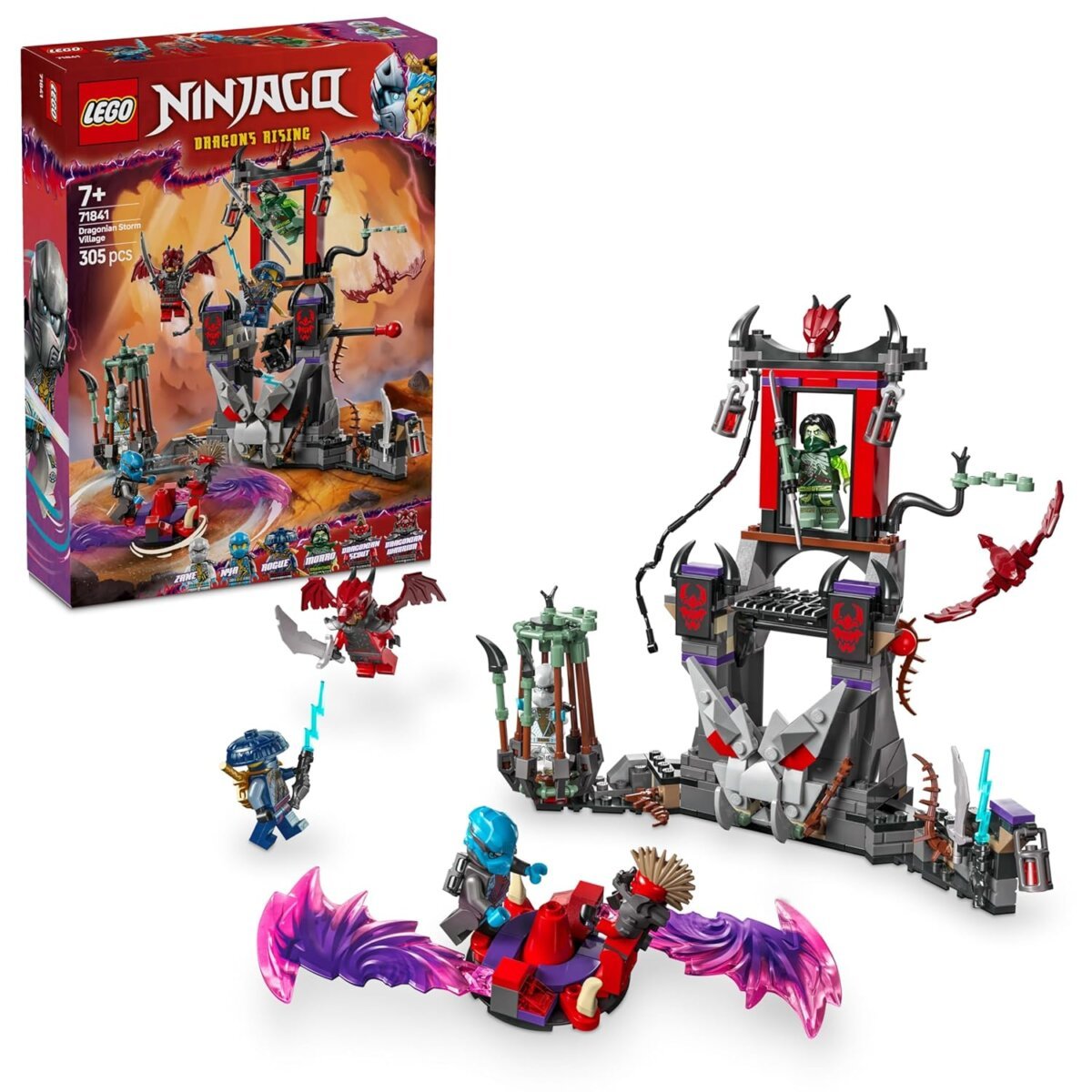 Buy LEGO NINJAGO Dragonian Storm Village Battle Arena Toy Playset