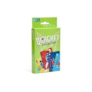 Binca Qwicket | Fun Cricket Card Game Indoor Cricket Cards For Kids | 7+Years