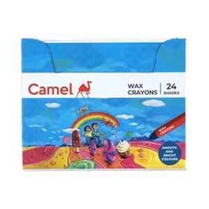Camel Wax Crayons Smooth And Bright Colours | 24 Multicolour Shades For Kids | 3 Years + – Ultimate Creative Colouring & Drawing Kit