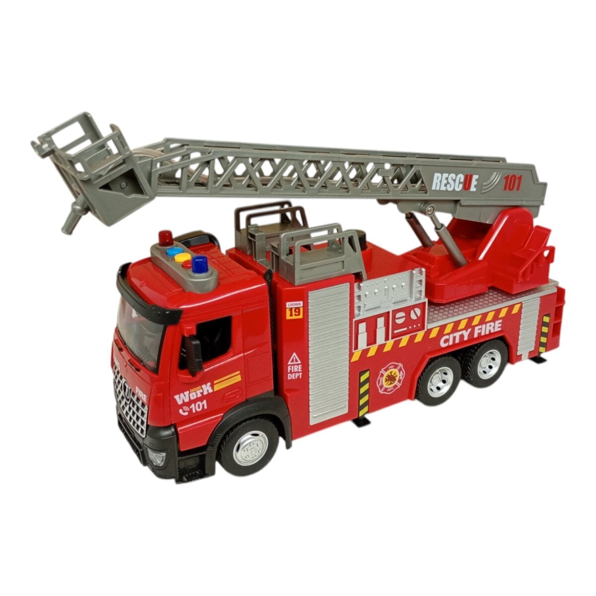 City Service Simulation Model Ladder Fire Truck20 1 City Service Simulation Model Ladder Fire Truck With Lights And Sound – Fun Toy For Kids Aged 3+ Years City Service Simulation Model Ladder Fire Truck With Lights And Sound – Fun Toy For Kids Aged 3+ Years Image 14