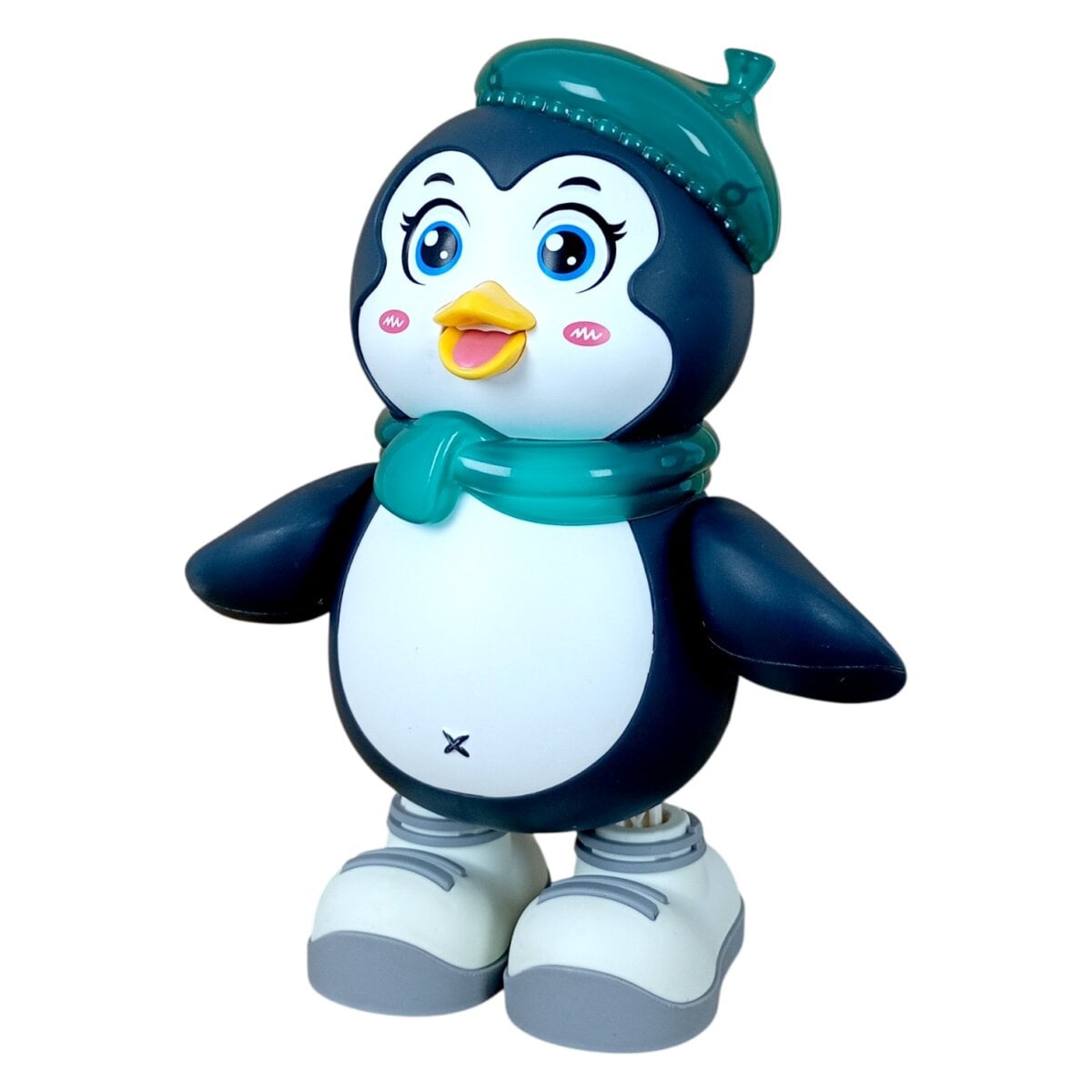 Dancing Penguin Open and Close Mouth Body Swing Arm Swing Leg Swing Electric Light Dancing Singing Toy | 3 Year+