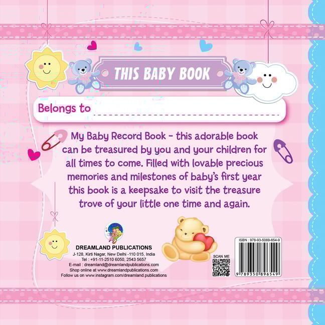 Buy Dreamland My Baby Record Book Keepsake Memory Album for