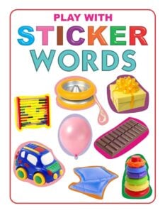 Dreamland Play with Sticker – Words | Fun and Educational Sticker Activity Book for Kids | 3+ Years