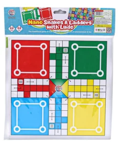 Ratna's Nano Snakes and Ladders with Ludo Tini Mini Combo For Kids | Fun Portable Classic Board Game Set for Children 5+ Years