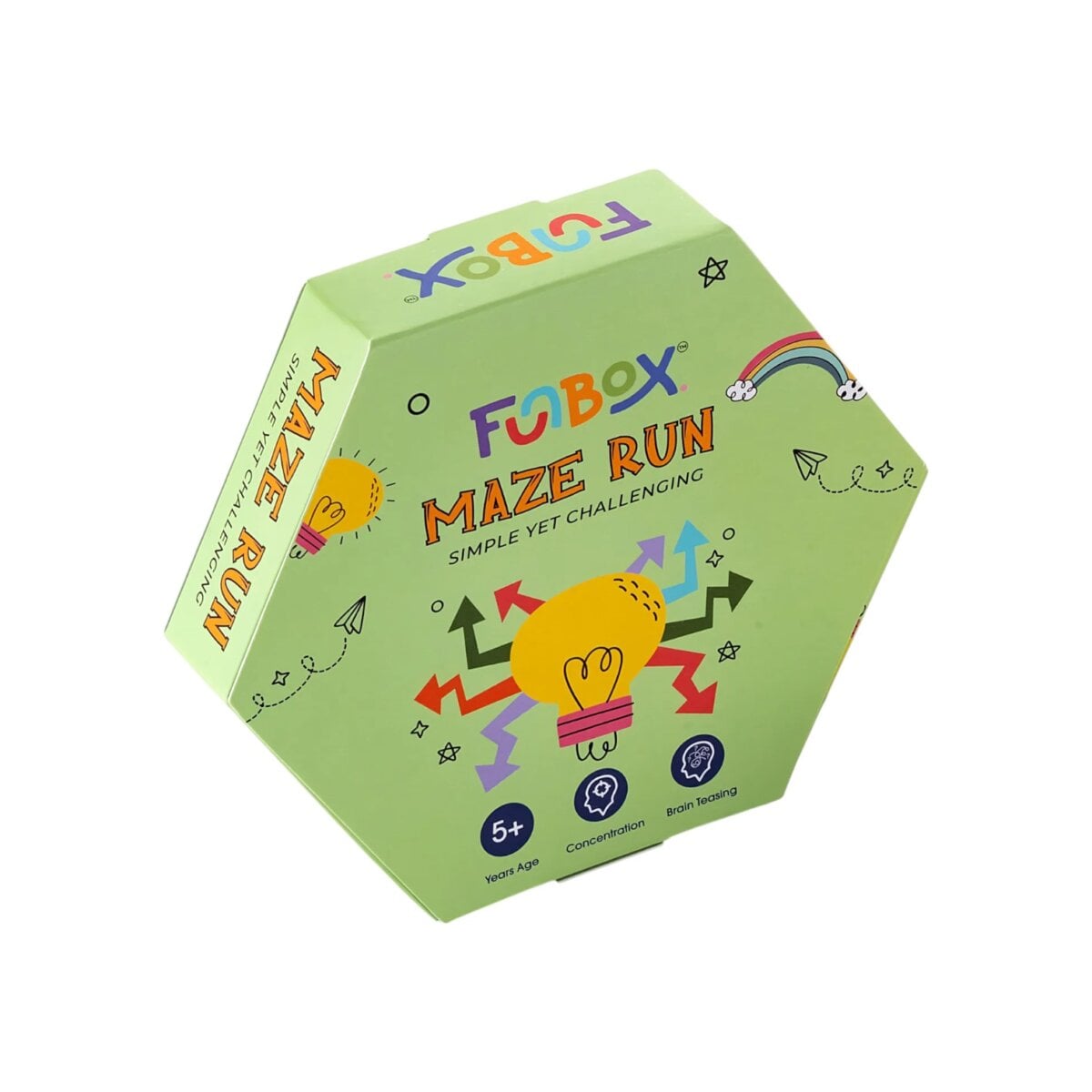 Funbox Maze Run | Two Sided Puzzle Card Game for Kids | Brain-Boosting Maze Challenges For Kids | 5+ Years