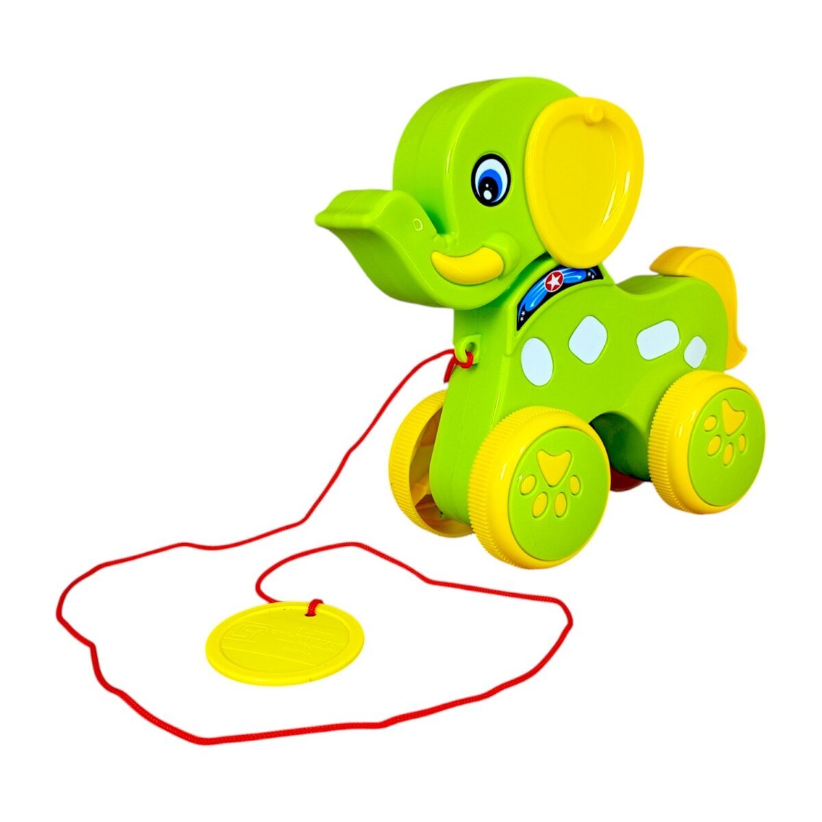 United Agencies My Little Tusker Cute And Lovely Elephant Shaped Pull Along Toy For Kids |  Easy To Play With Tts Pull-Along Toddlers Baby Toy | 3+Years