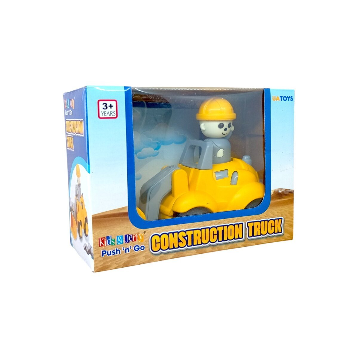 United Agencies Push N Go Construction Truck  | Plastic Material Construction Series Truck For Kids For Kids | 3+Years