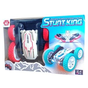 Double-Sided Tumble Rotate Stunt King 2.4GHz 360° Rotating Car Flexible Tire Designed For Spin Stunt  Wheel Bright Night with two Colors of light | 6 year+