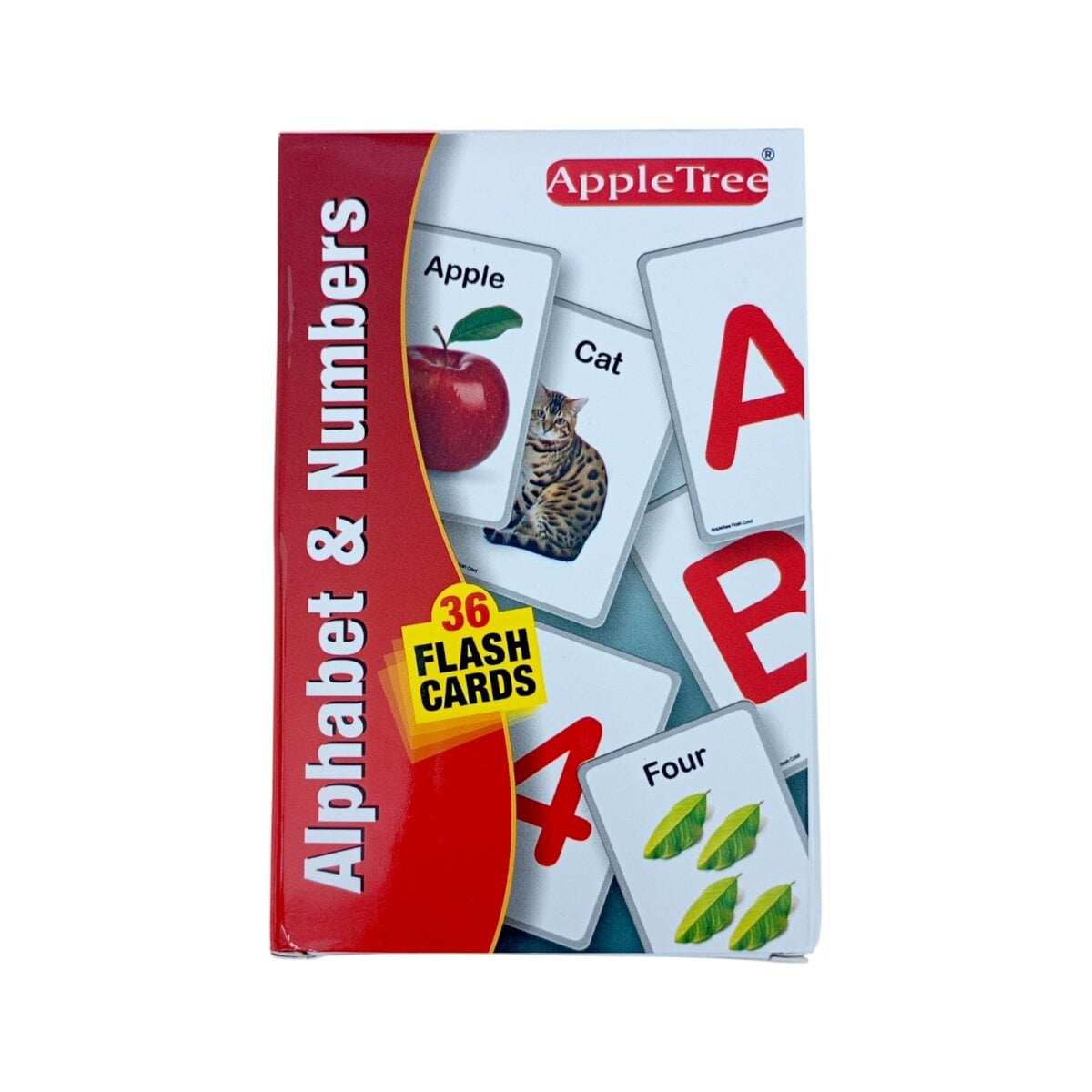 Apple Tree Flash Card Alphabet and Numbers | Early Learning Educational Cards for Kids | 2+ Years