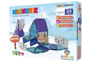 Zephyr Learning Steps Magnetix My First Construction Art Kit | Creative Magnetic Building And Art Hybrid Set For Kids | 3+ Years