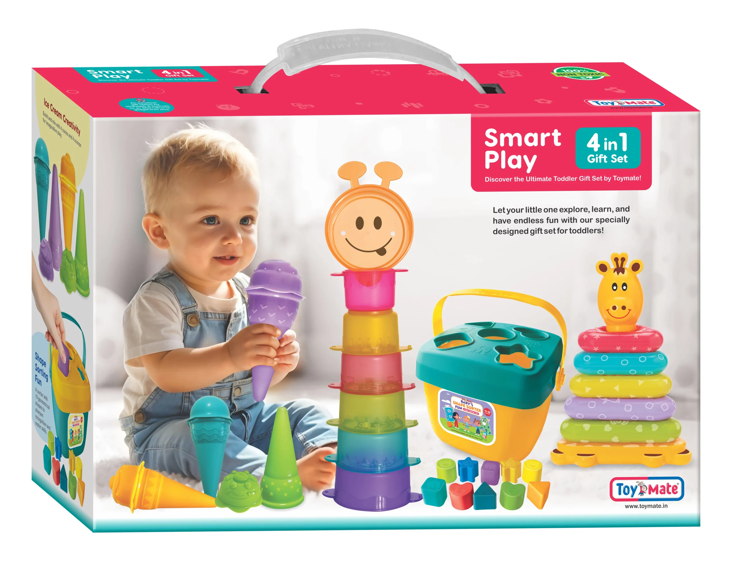 Toy Mate  Non Toxic Smart Play 4 in 1 Gift Set For Kids | 12 + Months