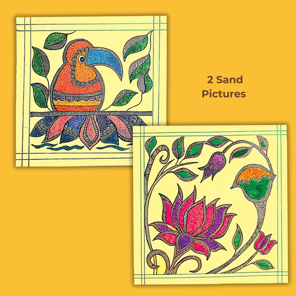 Toykraftt Madhubani Art Diy Indian Art And Craft For Kids 2 Toykraft Madhubani Art Diy Indian Art And Craft Kit | Educational Diy Painting Set For Kids | Traditional Folk Art Learning And Creative Activity | 8+ Years Toykraft Madhubani Art Diy Indian Art And Craft Kit | Educational Diy Painting Set For Kids | Traditional Folk Art Learning And Creative Activity | 8+ Years Image 4