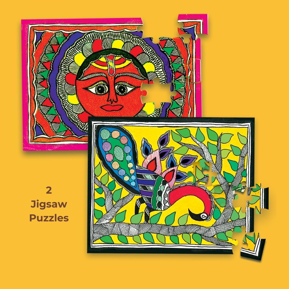 Toykraftt Madhubani Art Diy Indian Art And Craft For Kids 4 Toykraft Madhubani Art Diy Indian Art And Craft Kit | Educational Diy Painting Set For Kids | Traditional Folk Art Learning And Creative Activity | 8+ Years Toykraft Madhubani Art Diy Indian Art And Craft Kit | Educational Diy Painting Set For Kids | Traditional Folk Art Learning And Creative Activity | 8+ Years Image 6