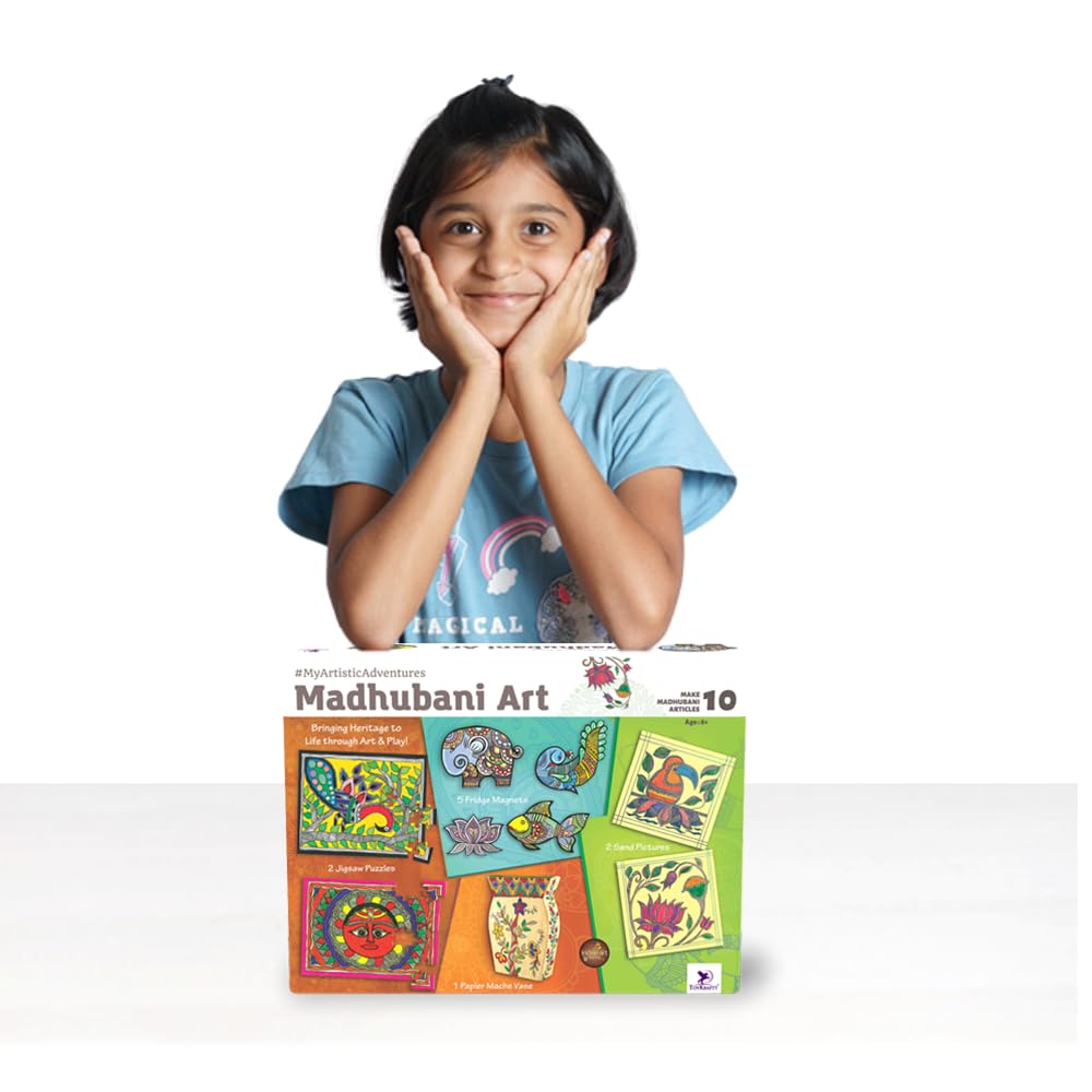 Toykraftt Madhubani Art Diy Indian Art And Craft For Kids Toykraft Madhubani Art Diy Indian Art And Craft Kit | Educational Diy Painting Set For Kids | Traditional Folk Art Learning And Creative Activity | 8+ Years Toykraft Madhubani Art Diy Indian Art And Craft Kit | Educational Diy Painting Set For Kids | Traditional Folk Art Learning And Creative Activity | 8+ Years Image 7