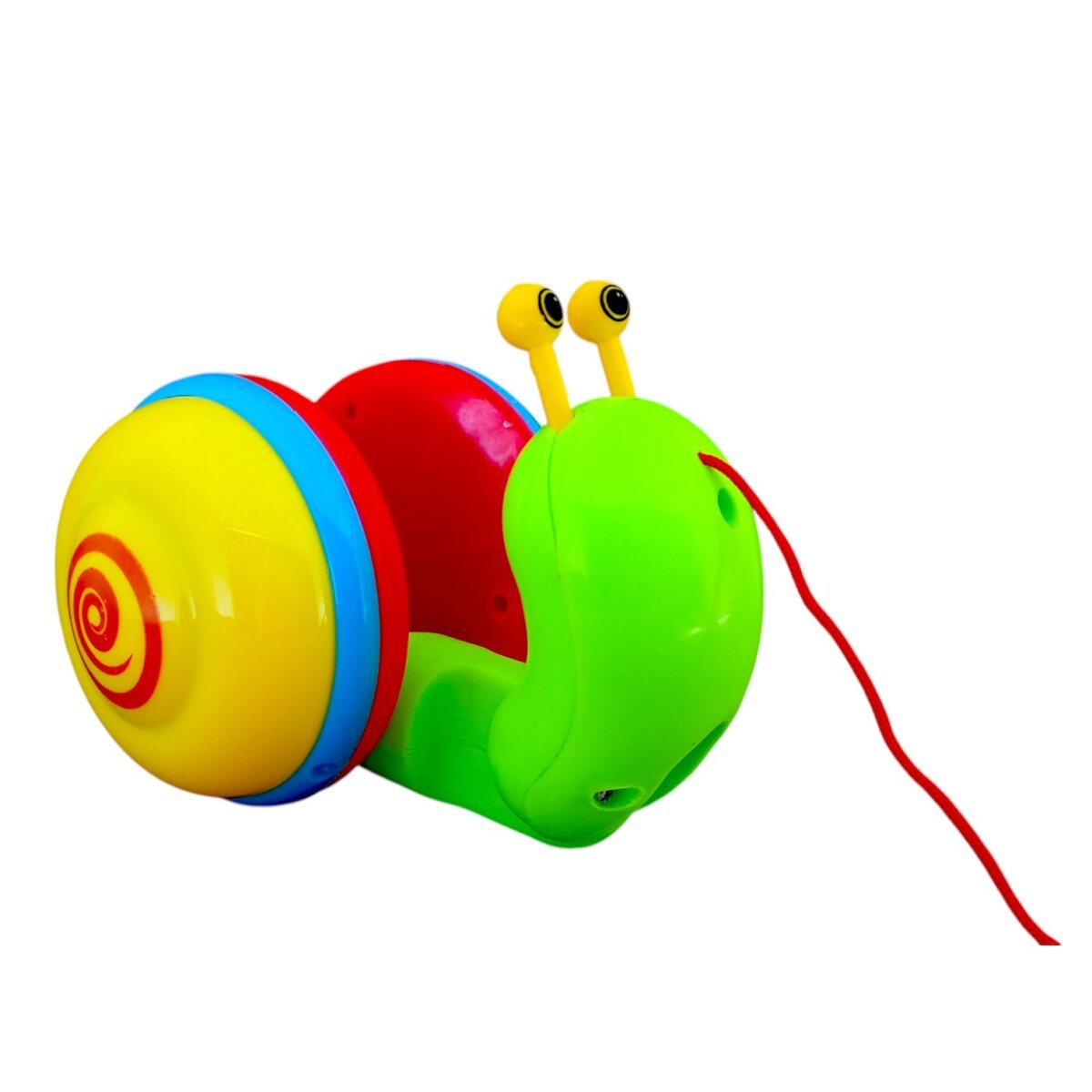 United Agencies Pull-Along Snail Toy for Toddlers | Multi colored | Development and Early Walking For Kids |1+Years