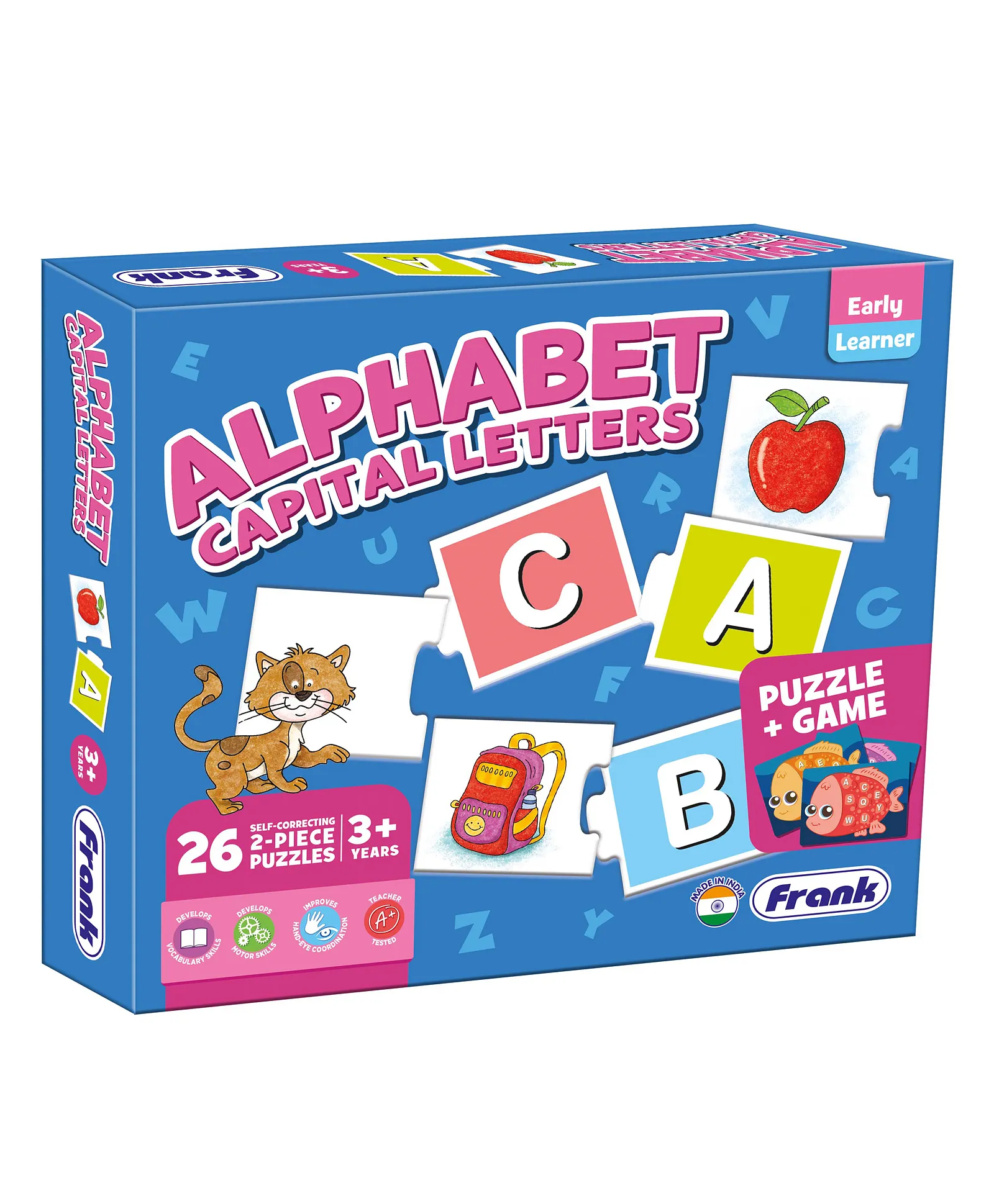 Frank Early Learner Alphabet Capital Letters Puzzle Game For Kids | 3+ Years