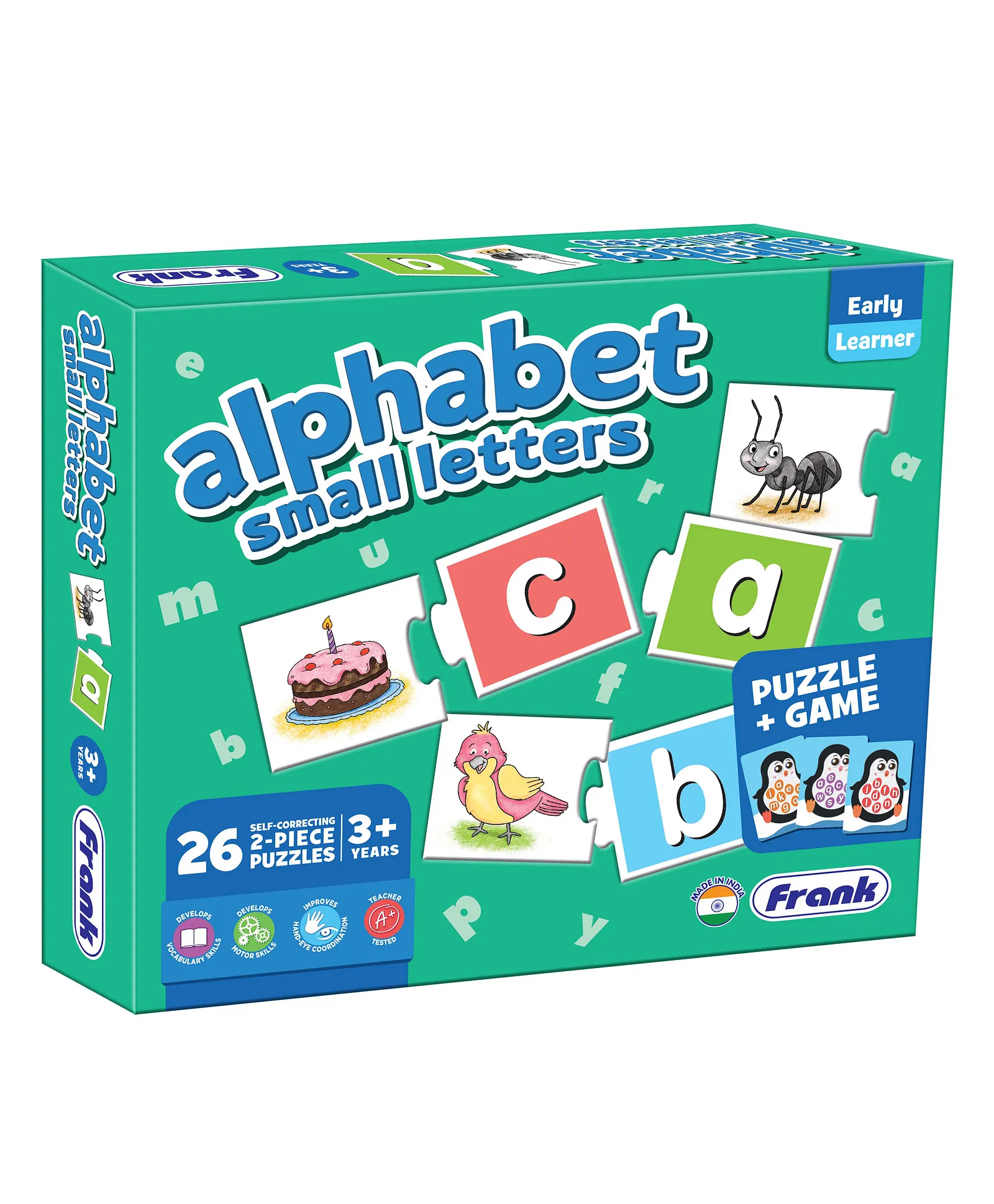 Frank Early Learner Alphabet Small Letters Puzzle Game For Kids | 3+ Years