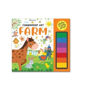 Dreamland 'Farm' Fingerprint Art Activity Book for Children with Thumbprint Gadget ! Coloring Book for Kids | 4+Year