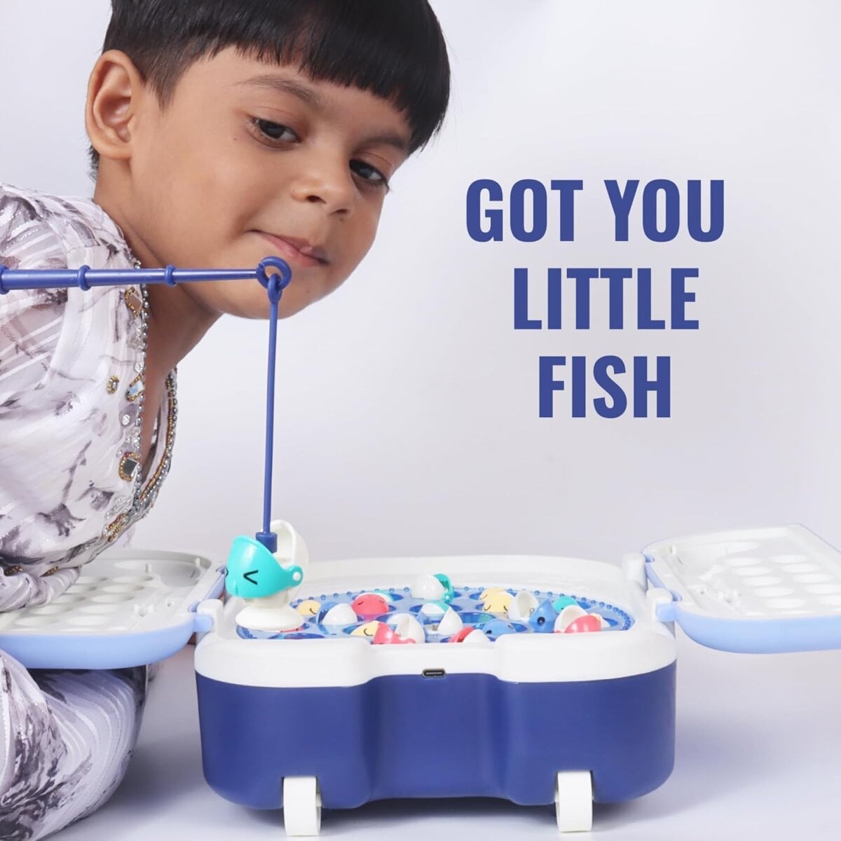 71L619Xekkl. Sl1500 Veva Toys Rechargeable Magnetic Fishing Game Ctype Charging ! Music And Lights For Kids | 5+ Years Veva Toys Rechargeable Magnetic Fishing Game Ctype Charging ! Music And Lights For Kids | 5+ Years Image 4